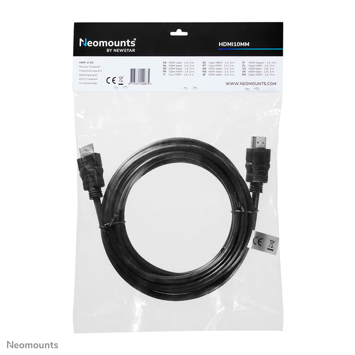 HDMI 1.4-kabel, hög hastighet, HDMI 19 pins M/M, 3 meter