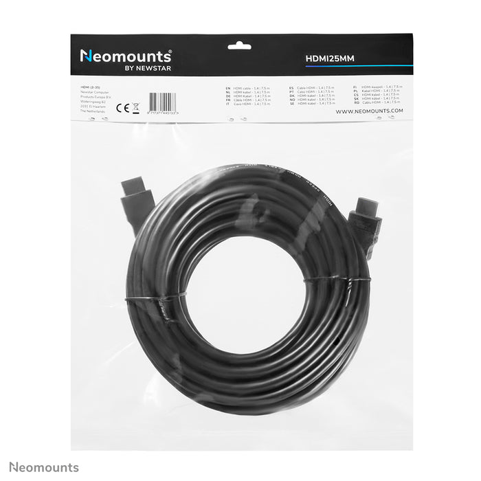 HDMI 1.4-kabel, High speed, HDMI 19 pins M/M, 7,5 meter