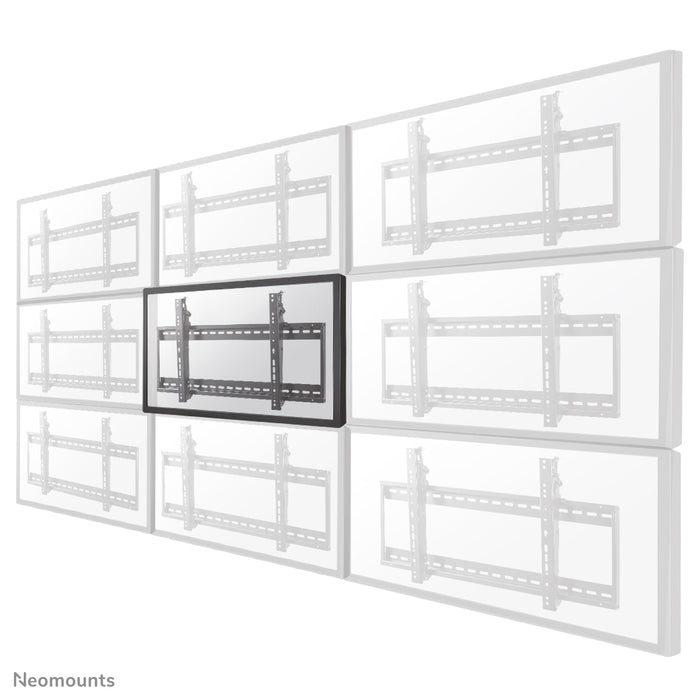 Neomounts LED-VW500black är ett platt väggfäste för videoväggar för skärmar upp till 75 tum (191 cm).