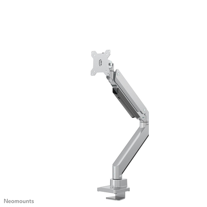 Neomounts NM-D775 silverPLUS är ett gasfjädrat skrivbordsstöd för böjda skärmar upp till 49 tum (124 cm) - Silver