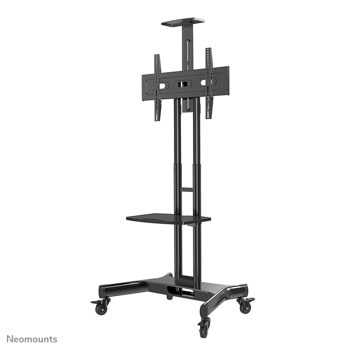 Neomounts NM-M1700 svart är en flyttbar möbel för flatskärmar upp till 75 tum (191 cm). Inklusive laptopplatta - Svart