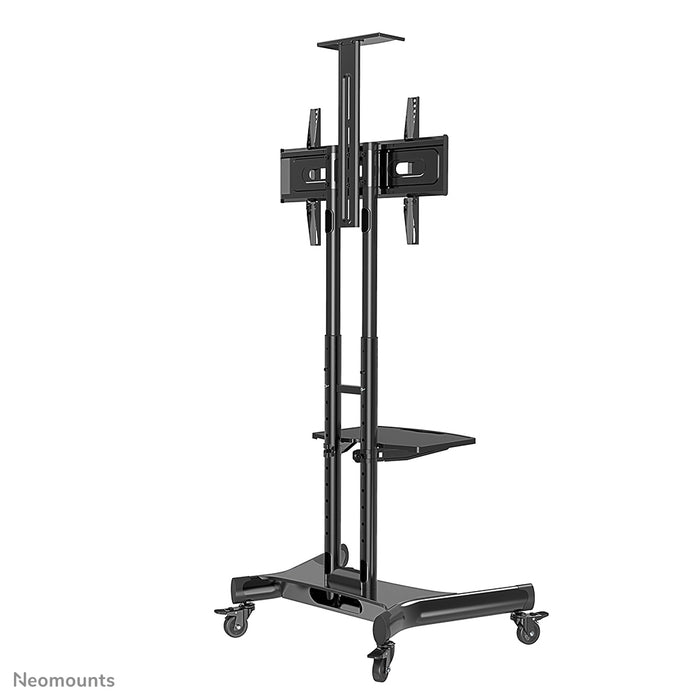 Neomounts NM-M1700 svart är en flyttbar möbel för flatskärmar upp till 75 tum (191 cm). Inklusive laptopplatta - Svart