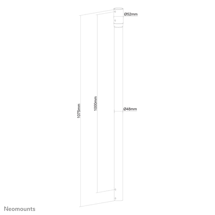 Neomounts förlängningsstång för NM-C440 svart, NM-C440D svart och FPMA-C340 svart - 107,5 cm