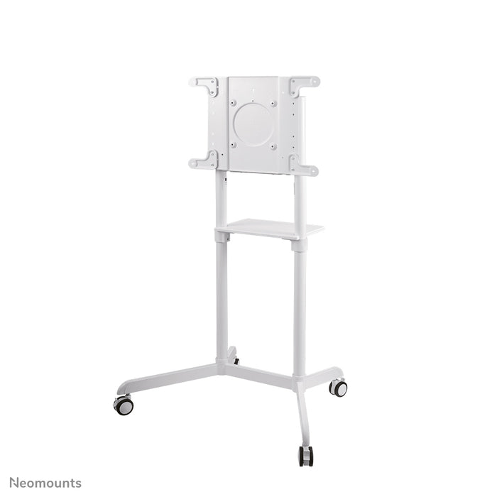 Neomounts NS-M1250 vit är en flyttbar möbel för flatskärmar upp till 70 tum (178 cm). Inklusive laptopplatta - Vit
