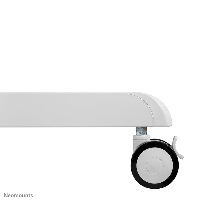 Neomounts NS-M1250 vit är en flyttbar möbel för flatskärmar upp till 70 tum (178 cm). Inklusive laptopplatta - Vit