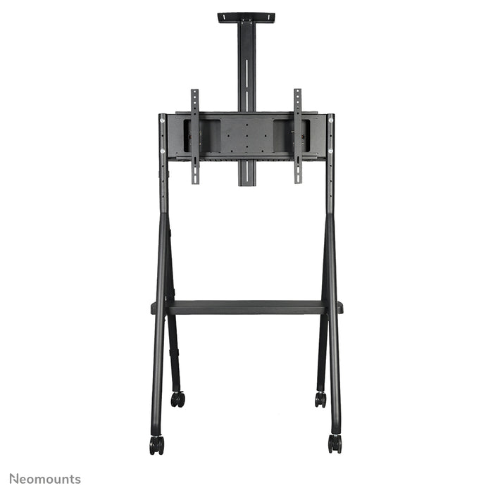 Neomounts NS-M1500black är en flyttbar möbel för flatskärmar upp till 65 tum (165 cm). Inklusive laptopplatta - Svart