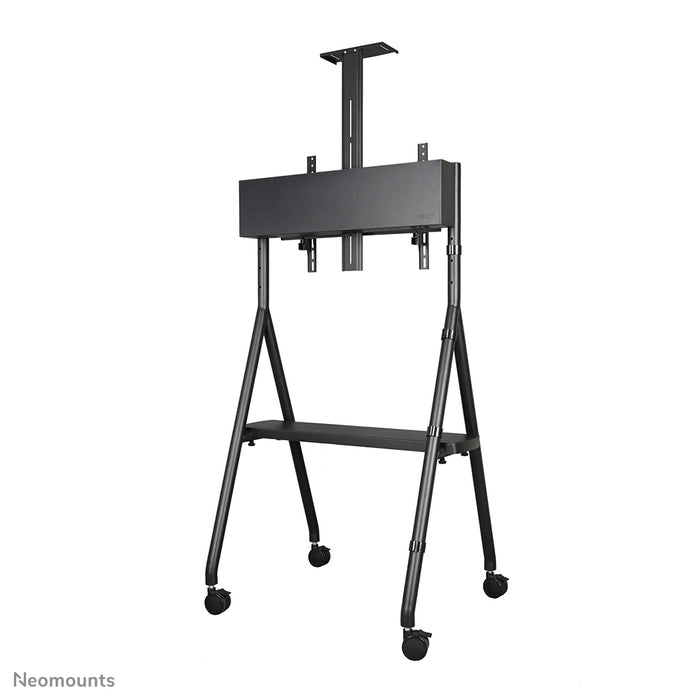 Neomounts NS-M1500black är en flyttbar möbel för flatskärmar upp till 65 tum (165 cm). Inklusive laptopplatta - Svart