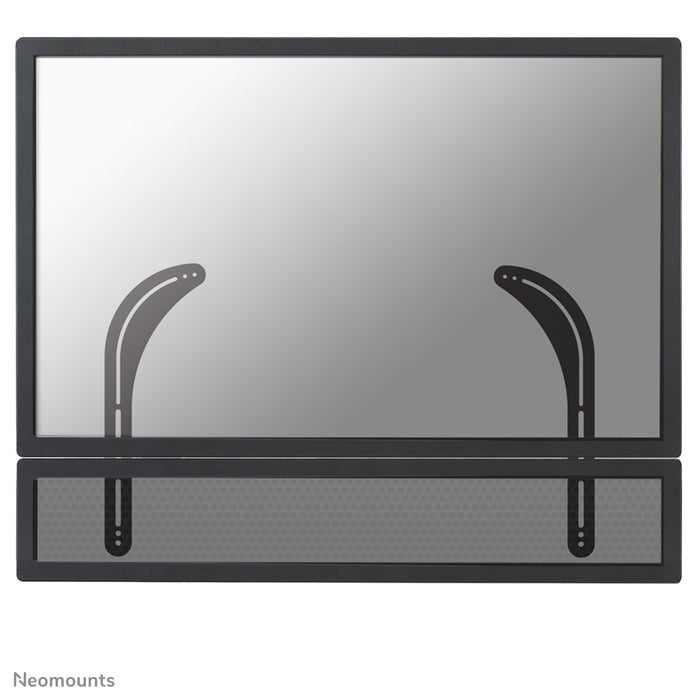 Neomounts soundbarfäste, modell NS-SB100, är idealiskt för montering av en soundbar under platt-TV.