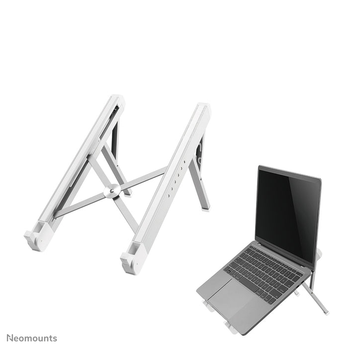 Neomounts hopfällbart laptopstativ - Silver