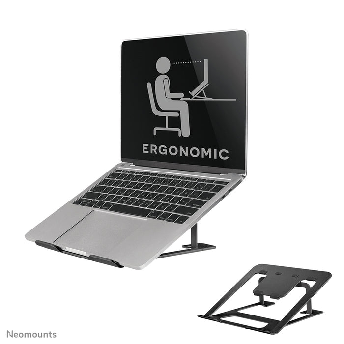 Neomounts NSLS085 svart hopfällbart laptopstativ för laptops upp till 17 tum - Svart