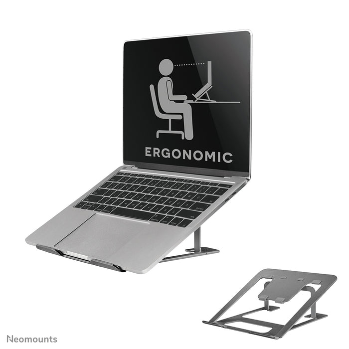 Neomounts hopfällbart laptopstativ - Grått