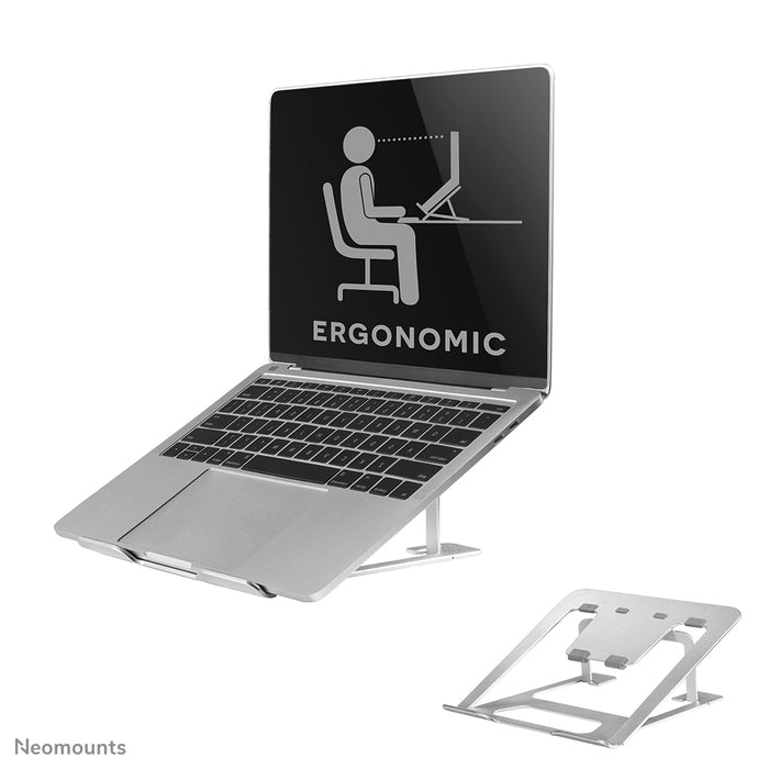 Neomounts hopfällbart laptopstativ - Silver