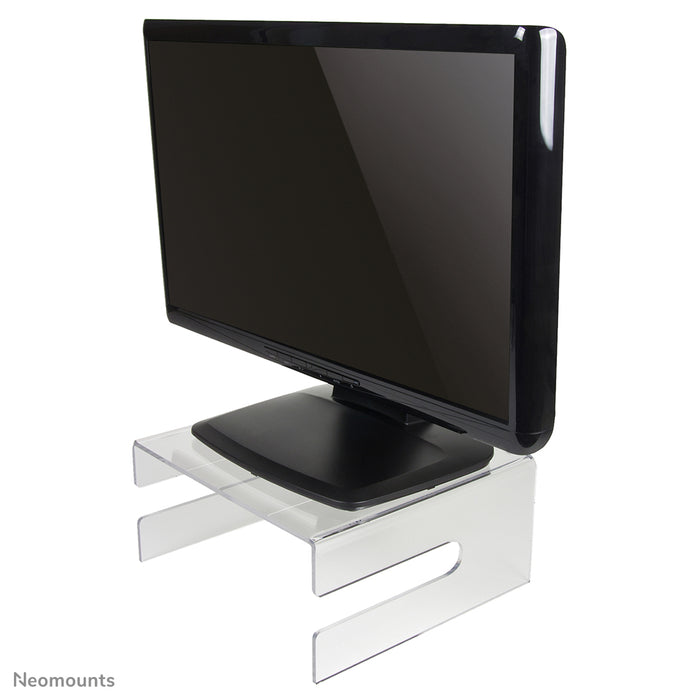 Neomounts NSMONITOR50 är en akrylatformhöjare för LCD/TFT/CRT-skärmar.