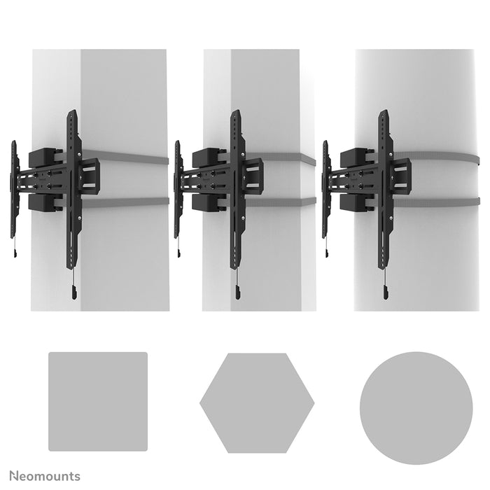 Neomounts WL30S-910BL16 flat pelarfäste för 40-75 tums skärmar - Svart