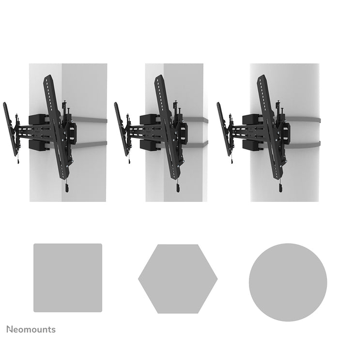 Neomounts WL35S-910BL16 tiltbart pelarfäste för 40-75 tums skärmar - Svart