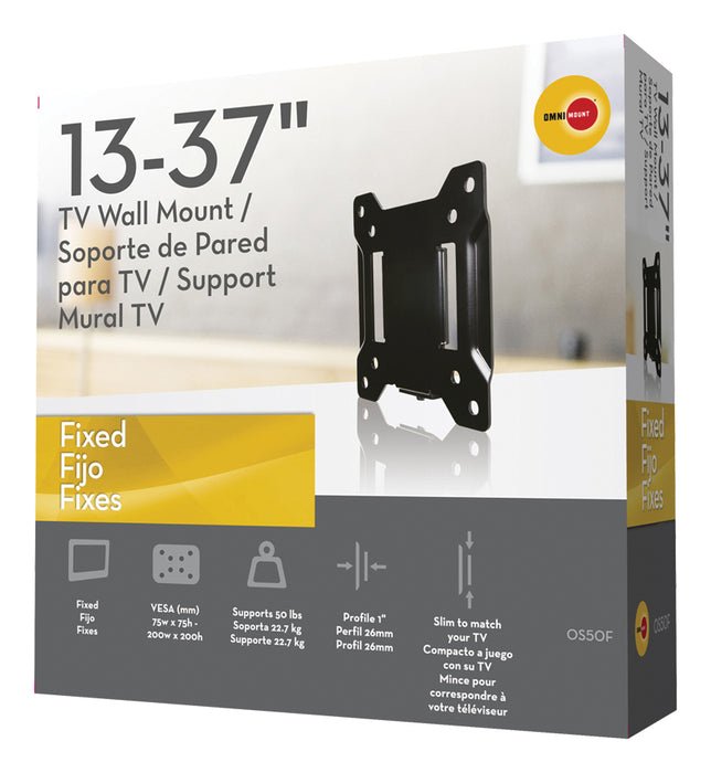 Fast tv-väggfäste för skärmar upp till max 37"
