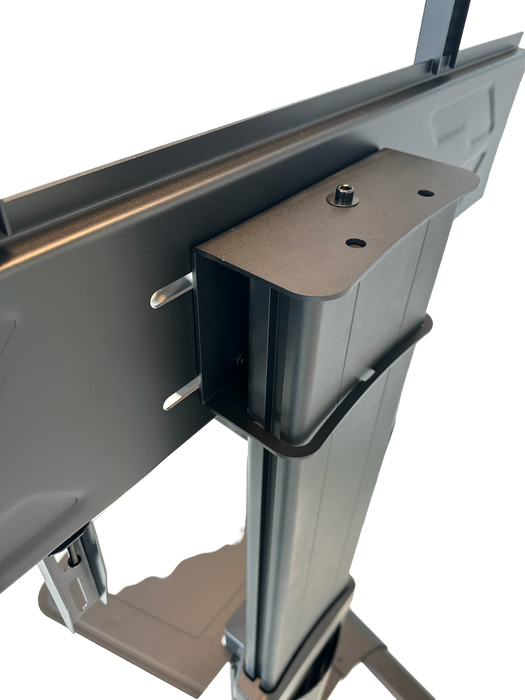 Wolff Mount TVB-98 – Verrijdbare TV-standaard tot 70 inch – Hoogte verstelbaar – Zwart aluminium – VESA 800x600