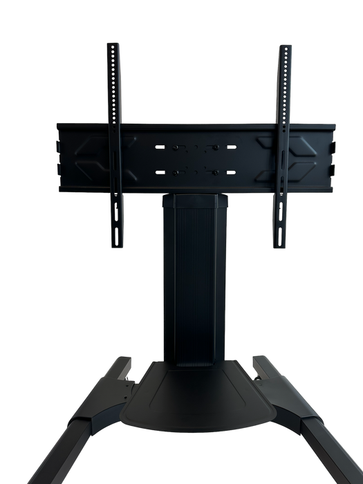 Wolff Mount TVB-98 – Verrijdbare TV-standaard tot 70 inch – Hoogte verstelbaar – Zwart aluminium – VESA 800x600