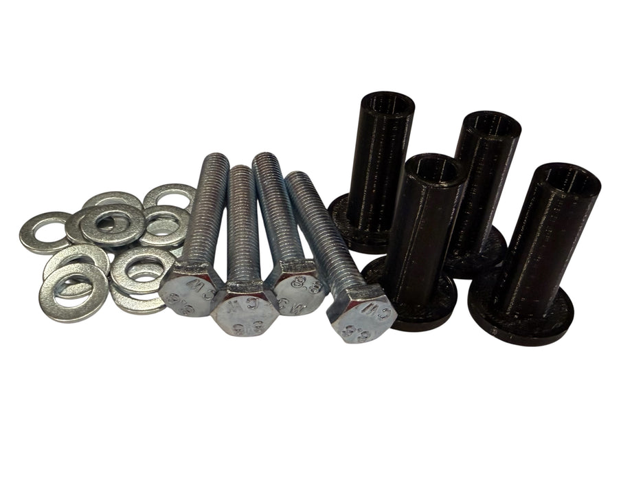 P-Ring Adapterset lämplig för Samsung TV – 4x P-Ring – 4x M8x50mm skruvar + 12 ringar – För montering av TV-fäste
