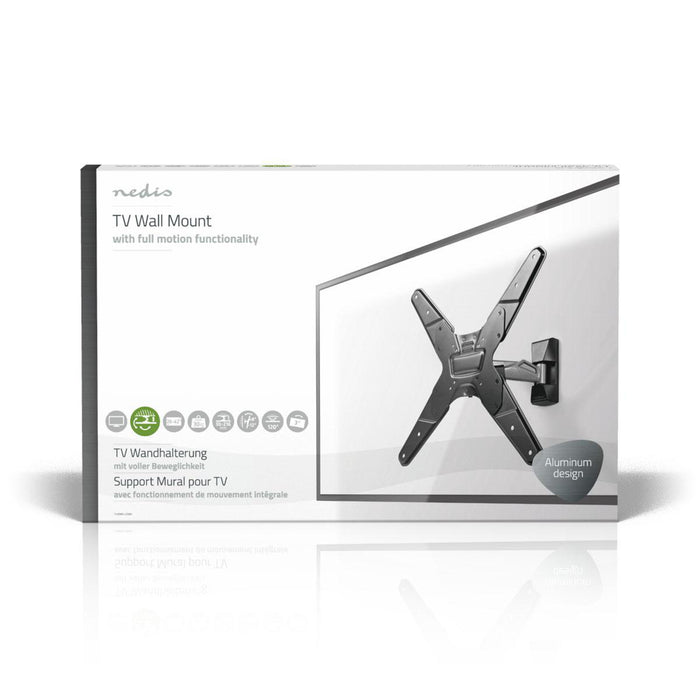 Fullrörlig TV-väggfäste | 26 - 42" | Max. 30 kg | 2 gångjärnspunkter