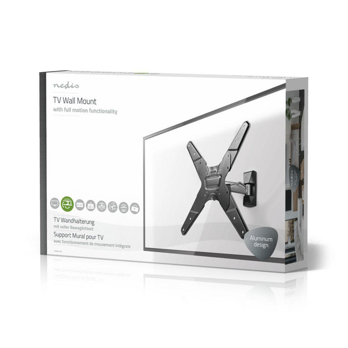 Fullrörlig TV-väggfäste | 26 - 42" | Max. 30 kg | 2 gångjärnspunkter