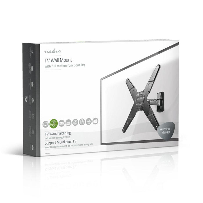 Fullrörlig TV-väggfäste | 26 - 42" | Max. 30 kg | 2 gångjärnspunkter