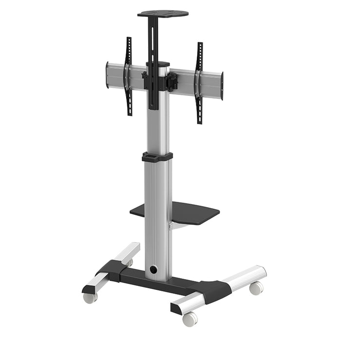 Wolff Mount TVB-34 – TV stevige verrijdbare vloersteun – Aluminium – Schermen tot 70 inch – Hoogte 210 cm