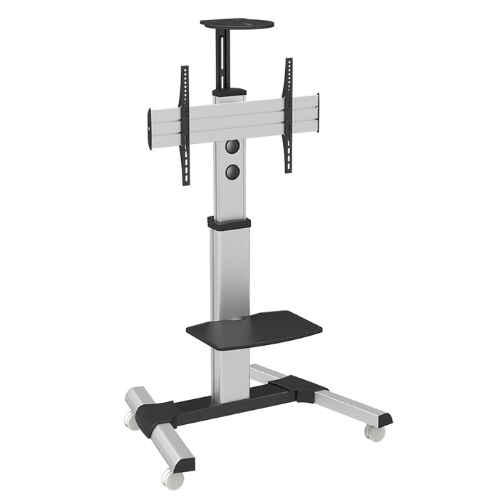 Wolff Mount TVB-34 – TV stevige verrijdbare vloersteun – Aluminium – Schermen tot 70 inch – Hoogte 210 cm