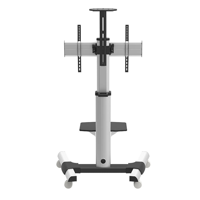 Wolff Mount TVB-34 – TV stevige verrijdbare vloersteun – Aluminium – Schermen tot 70 inch – Hoogte 210 cm