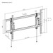 Wolff Mount TVB-117 – Schuif- draai en kantelbare TV-beugel voor schouw montage 55-105 inch en 80 kg