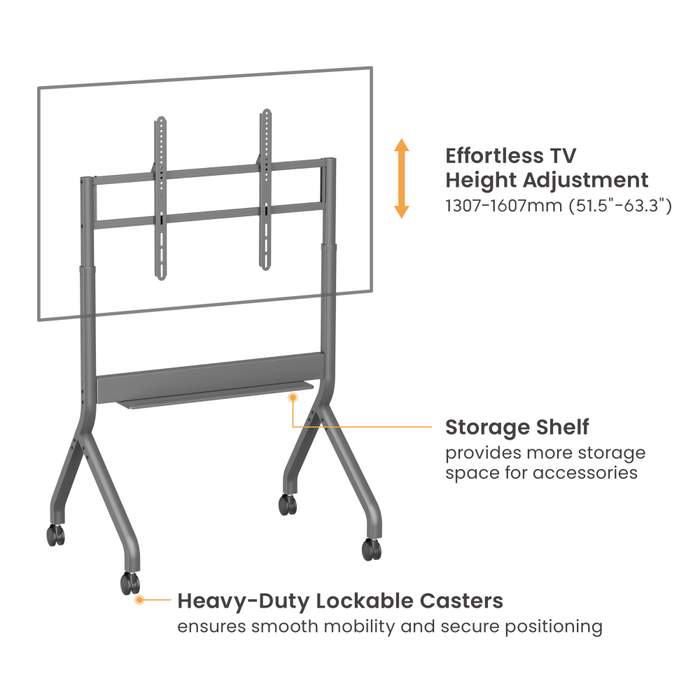 Wolff Mount TVB-136 – Elektrische TV-standaard 50–90 inch