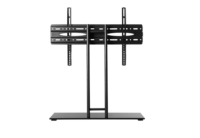 Wolff Mount låsbar TV-fot | Upp till 65 tum | Universell | VESA 600x400 | Svart tung glasskiva