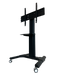 Wolff Mount TVB-98 – Verrijdbare TV-standaard tot 70 inch – Hoogte verstelbaar – Zwart aluminium – VESA 800x600