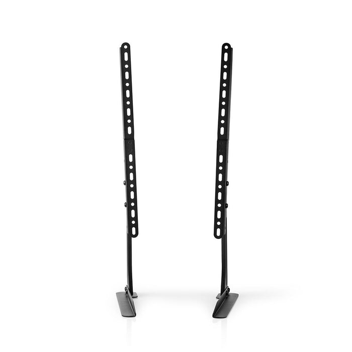 Nedis fast TV-bordsstativ för skärmar från 13-70 tum | Max 50 kg | Flexibel höjdjustering | VESA-kompatibel | Stål | Svart
