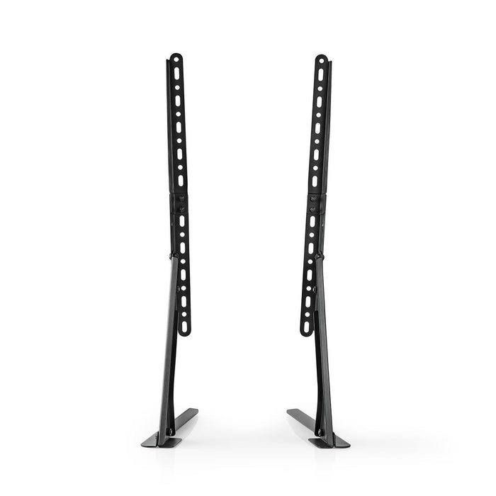 Nedis fast TV-bordsstativ för skärmar från 13-70 tum | Max 50 kg | Flexibel höjdjustering | VESA-kompatibel | Stål | Svart