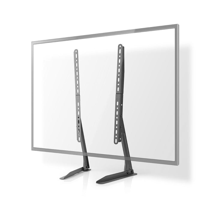 Nedis fast TV-bordsstativ för skärmar från 13-70 tum | Max 50 kg | Flexibel höjdjustering | VESA-kompatibel | Stål | Svart