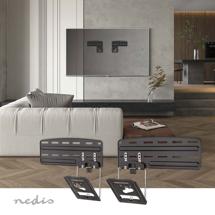 Nedis fast TV-väggfäste 43-85 tum | Max 60 kg | Micro-Gap design