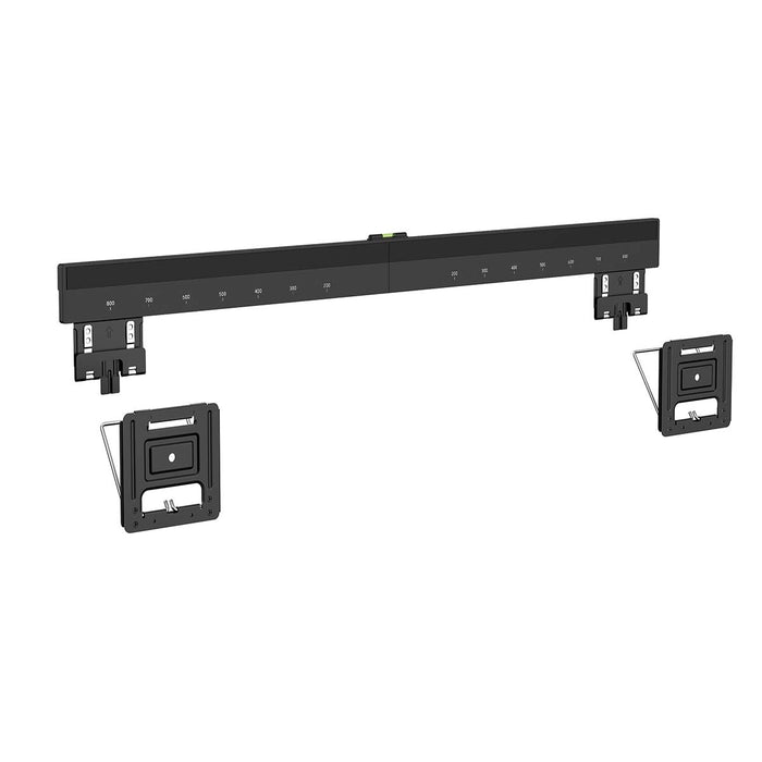 Nedis fast TV-väggfäste 43-100 tum - ultratunn Micro-Gap - Max 75 kg - svart - VESA-kompatibel