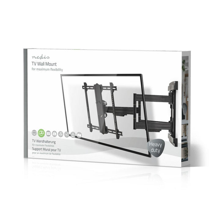 Full-motion TV-väggfäste | 37 - 80" | Max. 70 kg | 6 gångjärnspunkter