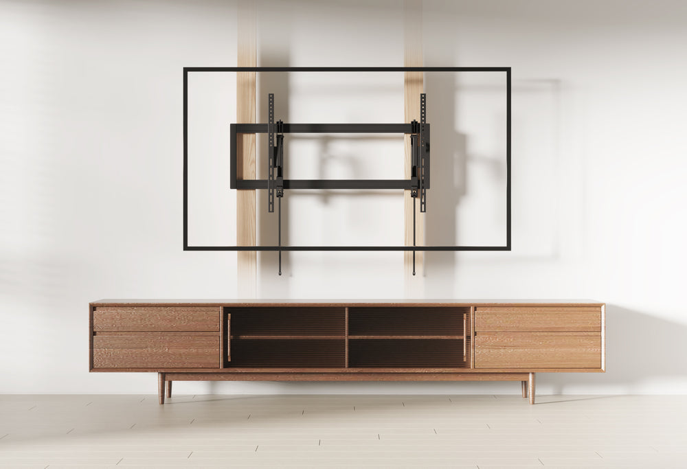 Wolff Mount TVB-117 – Schuif- draai en kantelbare TV-beugel voor schouw montage 55-105 inch en 80 kg