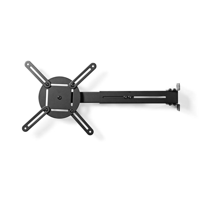 Väggfäste för projektor | 360° roterbar | Max 10 kg | Avstånd till väggen 314 - 500 mm | Svart