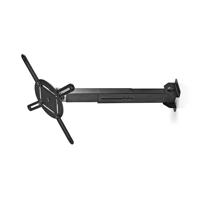 Väggfäste för projektor | 360° roterbar | Max 10 kg | Avstånd till väggen 314 - 500 mm | Svart