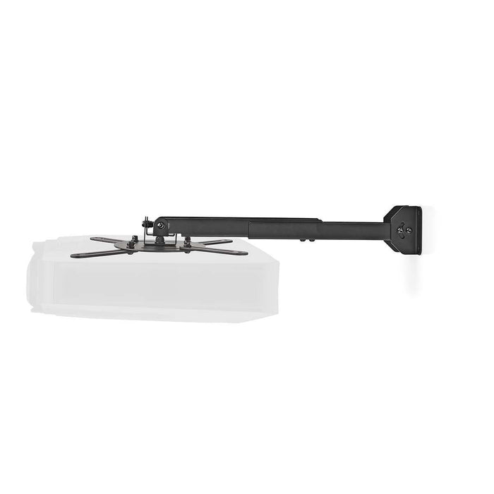 Väggfäste för projektor | 360° roterbar | Max 10 kg | Avstånd till väggen 314 - 500 mm | Svart
