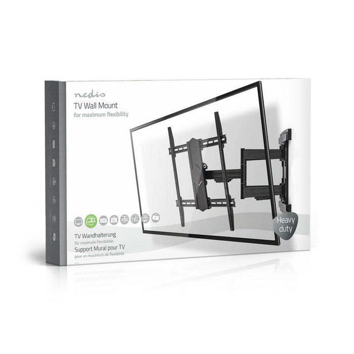 Fullrörlig TV-väggfäste med 2 armar | Upp till 70 KG