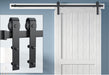 Wolff Mount wm-031 – Schuifdeursysteem voor Deuren – 2 Meter Rail – Mat Zwart – Soepel Gelagerde Rollers