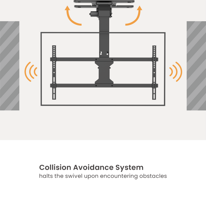 Wolff Mount TVB-145 – Elektrische Plafondbeugel voor TV tot 86 inch – 45 kg – VESA 800x400
