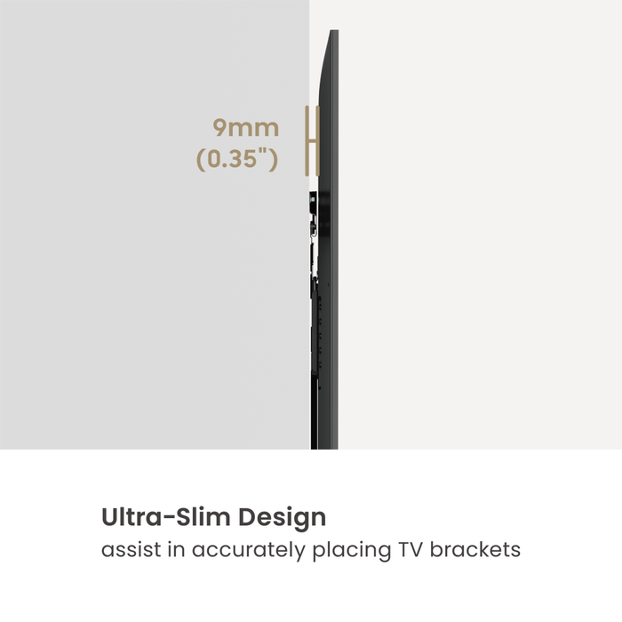 Wolff Mount Ultra Tunn TV-väggfäste 9 mm 32-86 tum | Fast TV-fäste upp till 75 kg