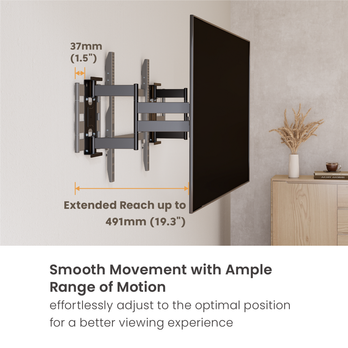 Wolff Mount TVB-143 – Ultraplatte TV-beugel voor hoekmontage
