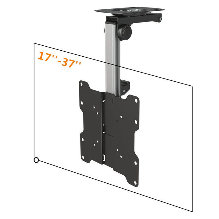 Wolff Mount TVB-70 – Wegklapbare Plafondbeugel voor schermen van 17 tot 37 inch – VESA 200x200