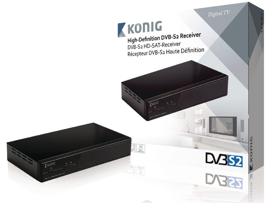Nedis Full HD DVB-S2-mottagare 1080p